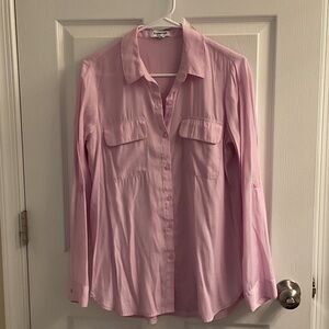 Express Light Pink Button-Up Shirt